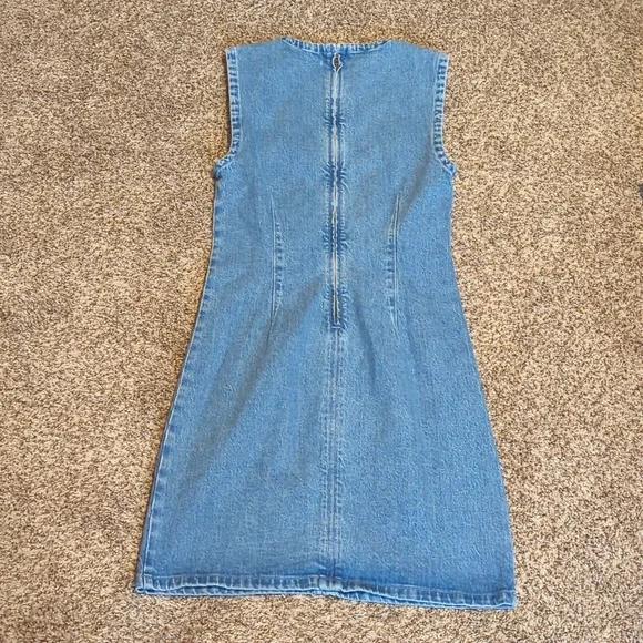 NWT Abercrombie & Fitch Shell Denim Mini Dress - Picture 4 of 5